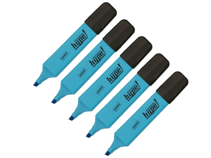 Text Markeer Stift  Blauw